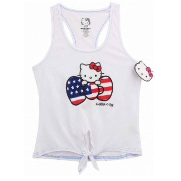 Hello Kitty "American Kitty" Pants and Tank Top lounge Set Pajamas, M - Picture 5 of 5